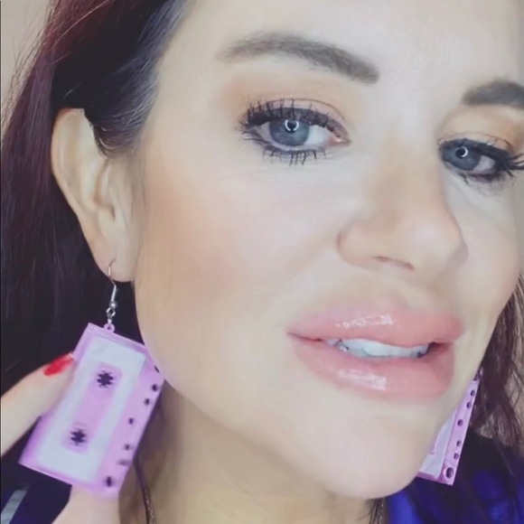 Cassette tape earrings - Picture 2 of 2